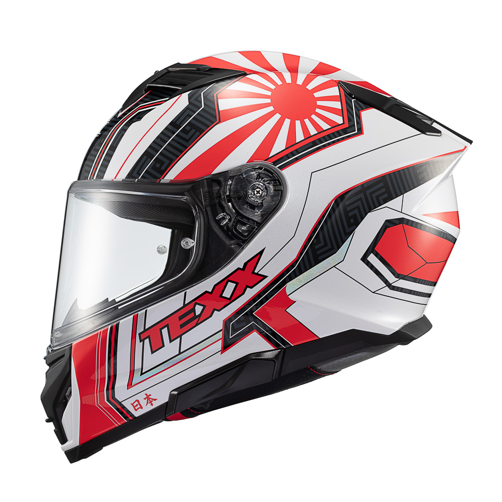 Capacete TEXX 58 Fechado Kaiman Flag Japao
